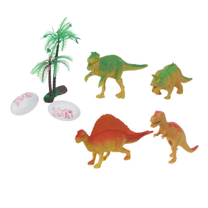 Набор игрушек пластизоль из 4-х динозавров в пакете ИГРАЕМ ВМЕСТЕ в кор.2*192наб