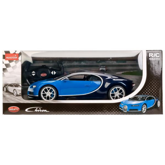 МАШИНА Р/У RASTAR BUGATTI CHIRON 1:14 СО СВЕТОМ, ЦВЕТ В АССОРТЕ. В КОР. в кор.6шт