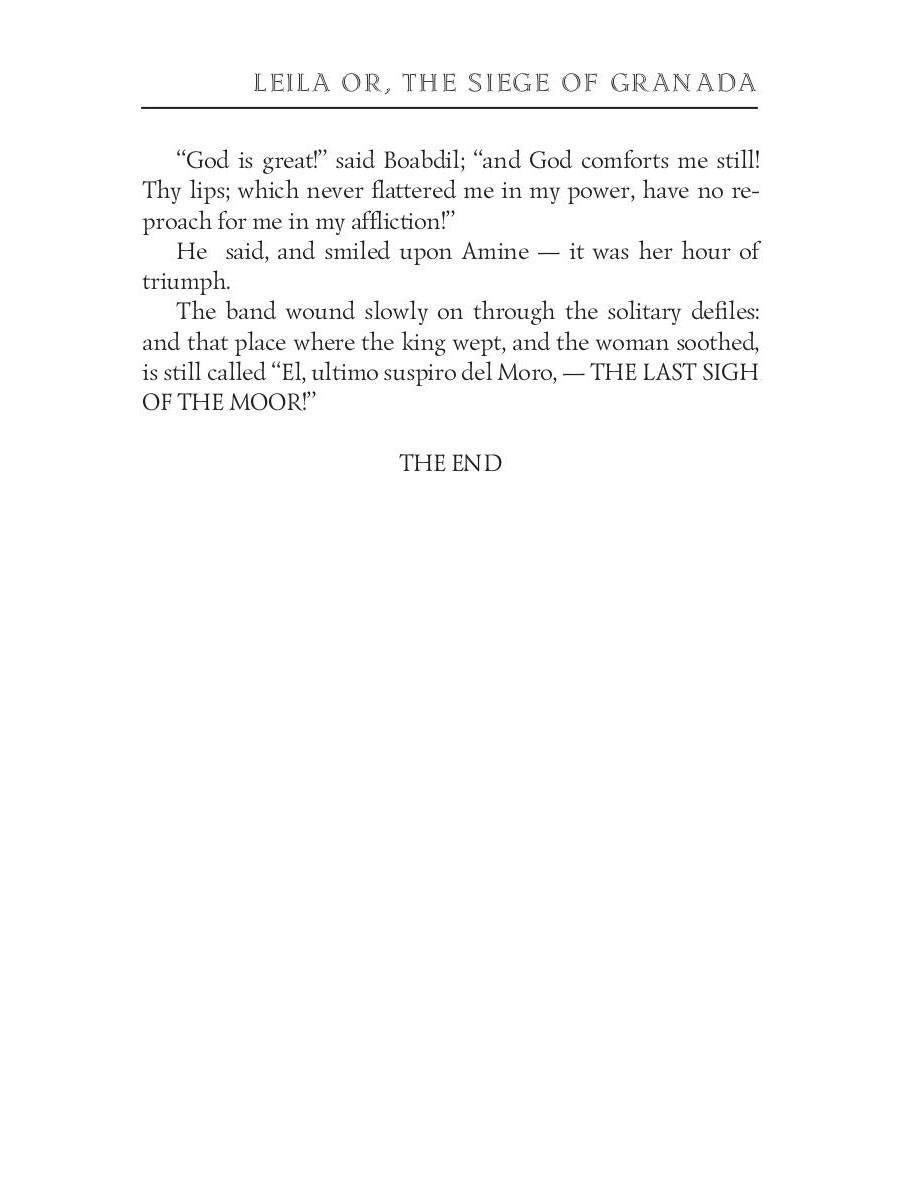 Leila: or The Siege of Granada = Лейла, или осада Гренады: на англ.яз