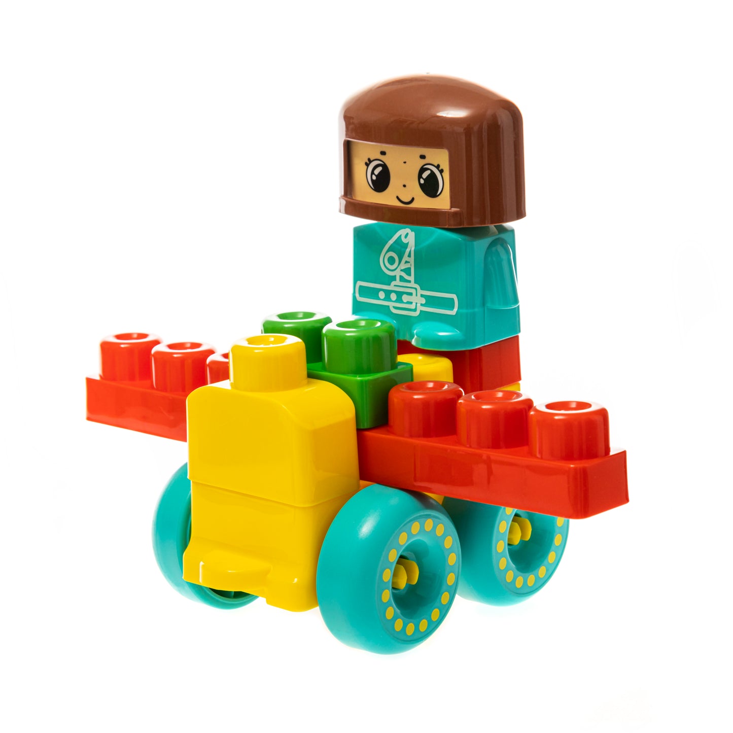КОНСТРУКТОР ПЛАСТИКОВЫЙ "САМОЛЕТИК" 20 DЕТ (BABY BLOCKS) в кор.7шт