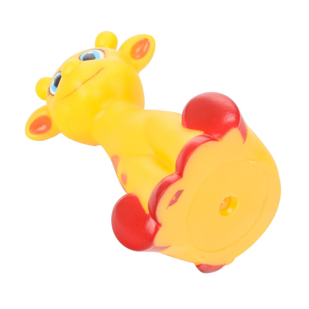 Игрушка пластизоль для ванны жираф, в сетке КАПИТОШКА в кор.2*144шт