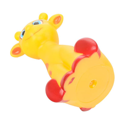 Игрушка пластизоль для ванны жираф, в сетке КАПИТОШКА в кор.2*144шт