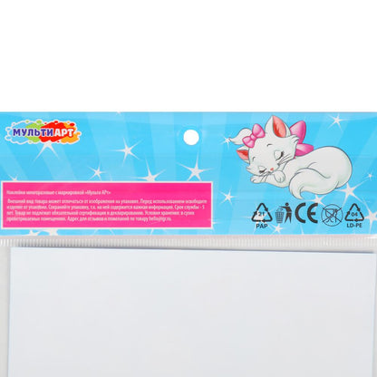 Наклейки бумажные, а5, кошечка мари МУЛЬТИ АРТ в кор.500шт