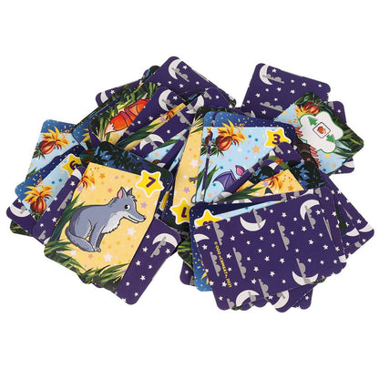 Ночные животные. Карточная игра. 80 карточек в коробке с европодвесом. Умные игры в кор.50шт