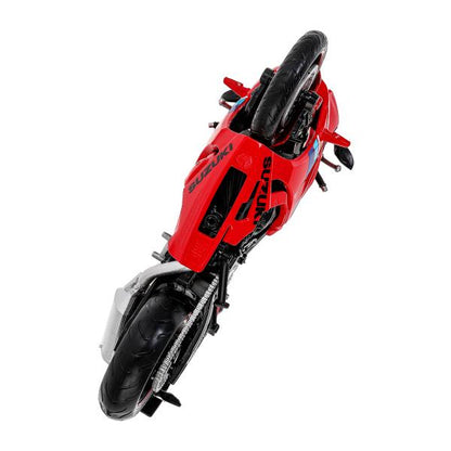 Модель металл suzuki gsx-r1000 МОТОЦИКЛ, 17 см, вращающийся руль, подвеска Технопарк в кор.24шт