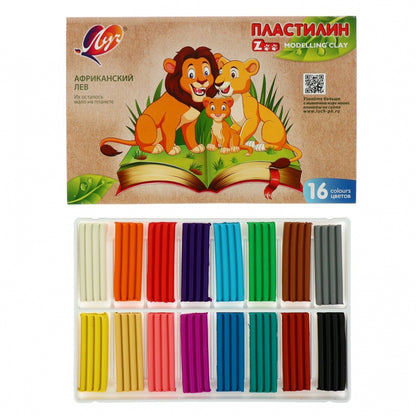Луч. Пластилин "Zоо" 16 цветов арт.29С 1723-08 /14