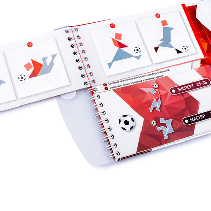 ИГРА МАГНИТНАЯ ГОЛОВОЛОМКА ТАНГРАМ "ФУТБОЛ" в кор.50шт