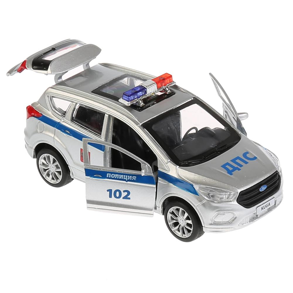 ТМ Технопарк. Машина металл "FORD KUGA ПОЛИЦИЯ" 12см, открыв. двери, инерц. в кор. в кор.2*36шт