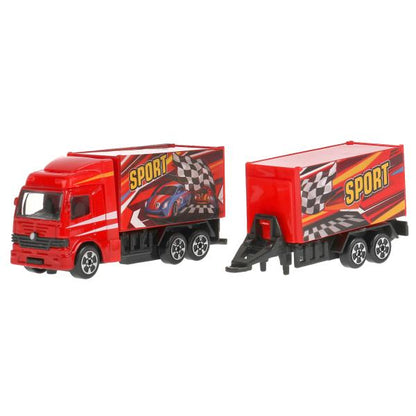 1615079-R314528 Машина металл ФУРА С ПРИЦЕПОМ 20 см, кор. Технопарк в кор.2*84шт