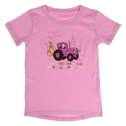 Футболка с левым рукавом СИНИЙ ТРАКТОР р-р 92 RIKI KIDS в кор.50шт