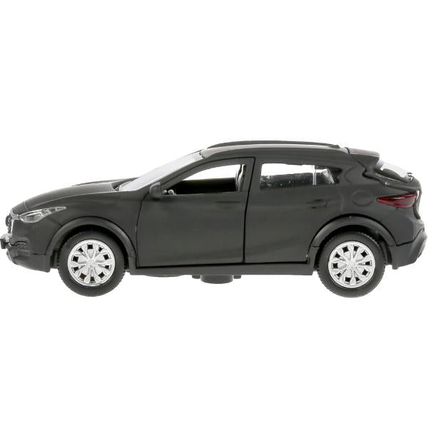 Машина металл "infiniti qx30 матовый" 12см, открыв.двери, инерц, черный в кор. Технопарк в кор2*36шт