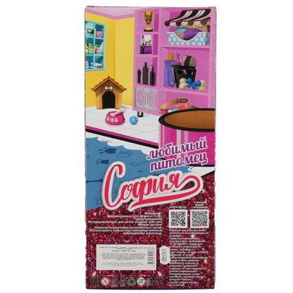 Кукла 29 см София с питомцами, с акс, руки и ноги сгибаются в кор КАРАПУЗ в кор.24шт