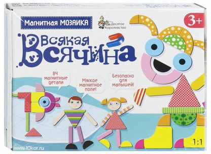Игра магнитная развивающая. Всякая всячина, 84 элемента