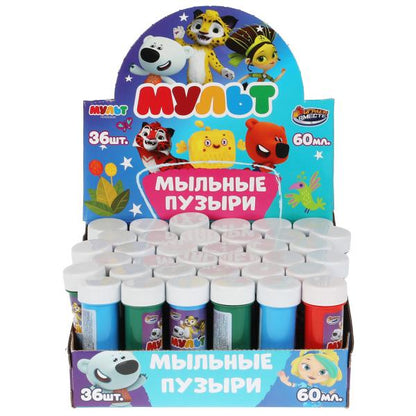 Мыльные пузыри МУЛЬТ 60мл ИГРАЕМ ВМЕСТЕ уп-36шт в кор.6уп