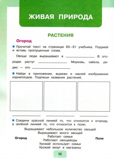 Матвеева 4 кл. Мир природы и человека. Рабочая тетрадь (для обучающихся с интеллектуальными нарушениями)