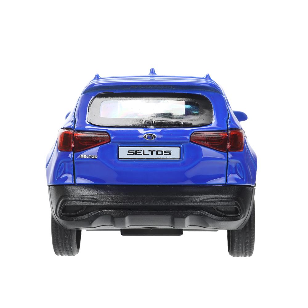 Машина металл KIA seltos длина 12 см, двери.,инерция, темно-синий, кор. Технопарк в кор.2*36шт