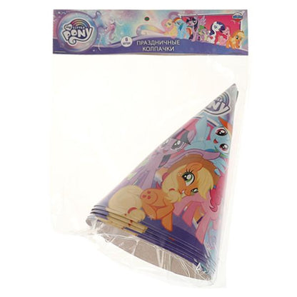 Праздничные колпачки МОЙ МАЛЕНЬКИЙ ПОНИ набор из 6 шт, Товары для праздника в кор.96наб