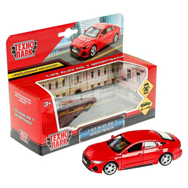 Машина металл AUDI rs7, 11,4 см, двери, инерция, кор. Технопарк в кор.2*48шт