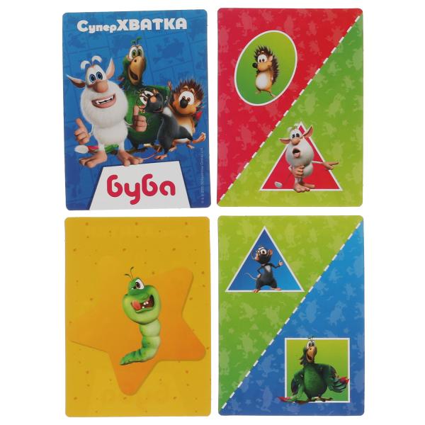 Буба. Суперхватка. Карточная игра. Коробка с европодвесом. карточки 72 шт Умные игры в кор.40шт