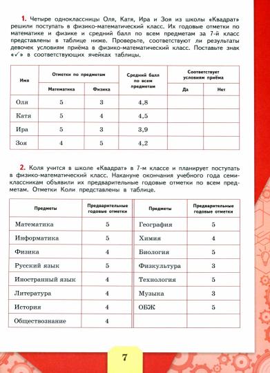 Рослова. Математическая грамотность. Сборник эталонных заданий. Выпуск 1. Часть 2