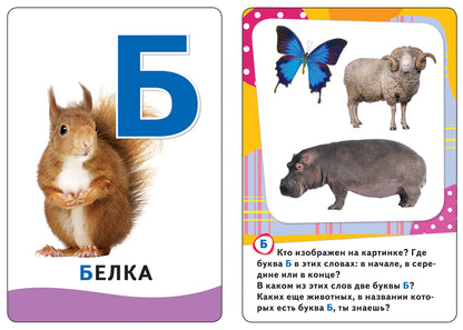 Буквы (Разв. карточки 0+)