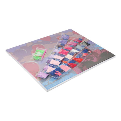 Алмазная мозаика 40*50 с подрамником девушка у моря с шарами МУЛЬТИ АРТ в кор.20шт