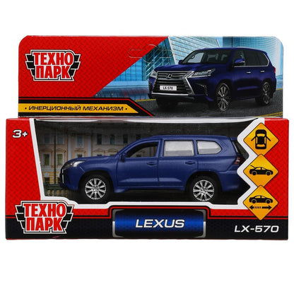 Machine en métal LEXUS LX570 machine pour 12 cm, à l'extérieur, sac, argent, sinié, cor. Parc technologique dans le cor.2*36шт
