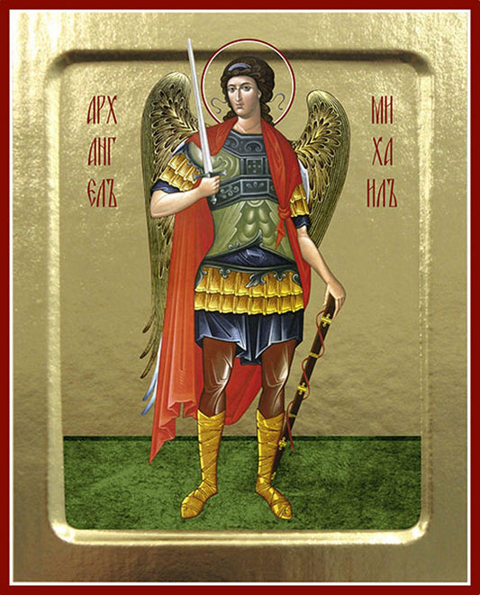 Икона Архангела Михаила (в полный рост) (на дереве): 125 х 160