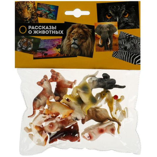 Пластизоль котики 12 шт. в пак. Рассказы о животных в кор.4*60наб