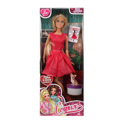 Кукла 29см София, руки и ноги сгиб., кор. КАРАПУЗ в кор.24шт