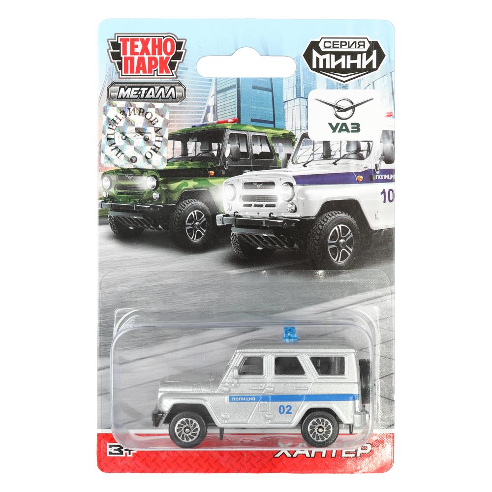 Машина металл УАЗ СПЕЦТЕХНИКА 7,5 см, в ассортименте, блистер. Технопарк в кор.3*96шт