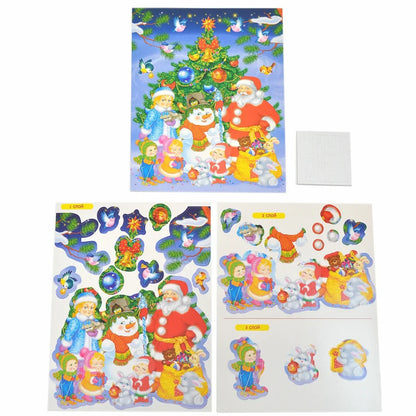 3Д аппликация. 4110 Новый год