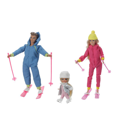 Набор кукол София, Алекс, дочь, руки и ноги сгиб., кор. КАРАПУЗ в кор.24шт