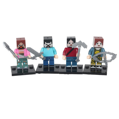 Конструктор фигурки minecraft Movie - 4 шт. Город мастеров в кор.2*120шт