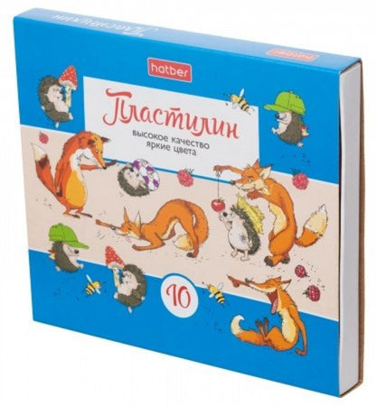 Пластилин 10цв со стеком Веселые истории,KPn_10883