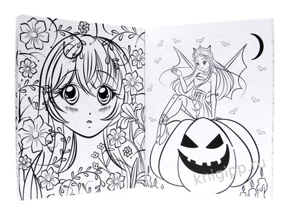 РАСКРАСКА АНИМЕ. МОЭ-ПЕРСОНАЖИ