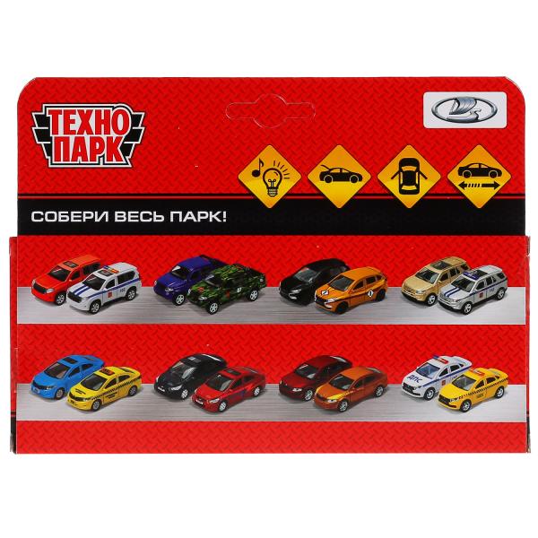 Машина металл свет-звук ВАЗ-2106 ЖИГУЛИ СПОРТ 12 см, двер, инер, синий, кор. Технопарк в кор.2*36шт