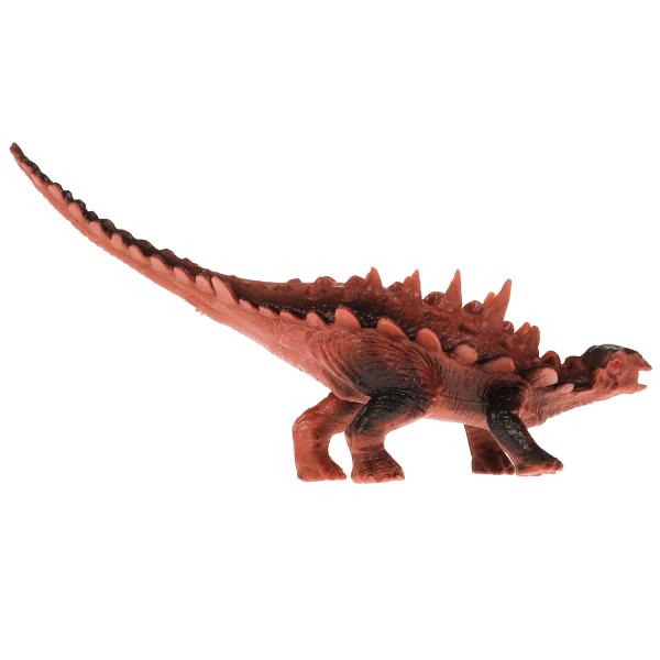 Jeu de dinosaures en plastique avec puces 14,7*5,3*4,5 cm, affichage indépendant, vidage de l'ispagne en cor.2*90