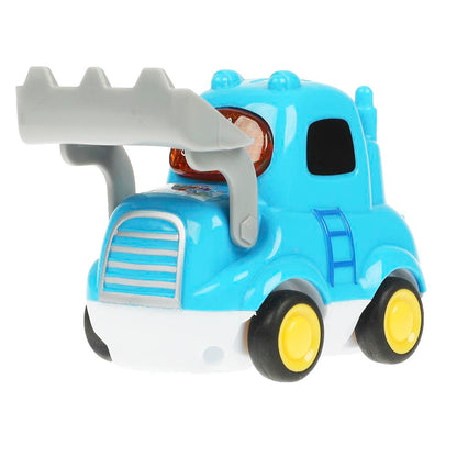 Музыкальный ЭКСКАВАТОР СИНИЙ ТРАКТОР 18 песен,стихов,звуков.свет.кор.бат Умка в кор.2*48шт