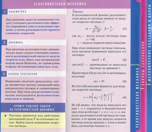 Буклет знаний. Физика. Решение задач по механике 9-11 классы. / Хребтов.