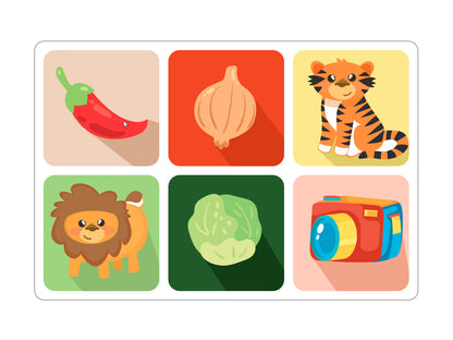 Лото "Тактильное" Детские игрушки (36 деревянных фишек)