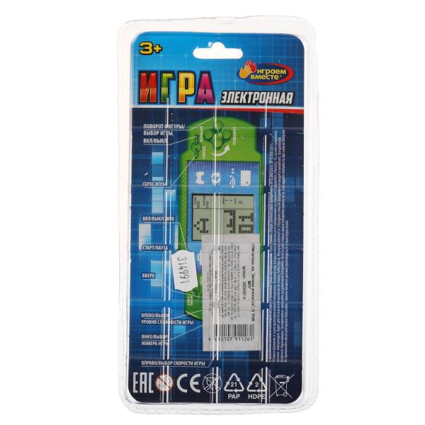 Электронная логическая игра блист.19*9*4см ИГРАЕМ ВМЕСТЕ в кор.6*40шт