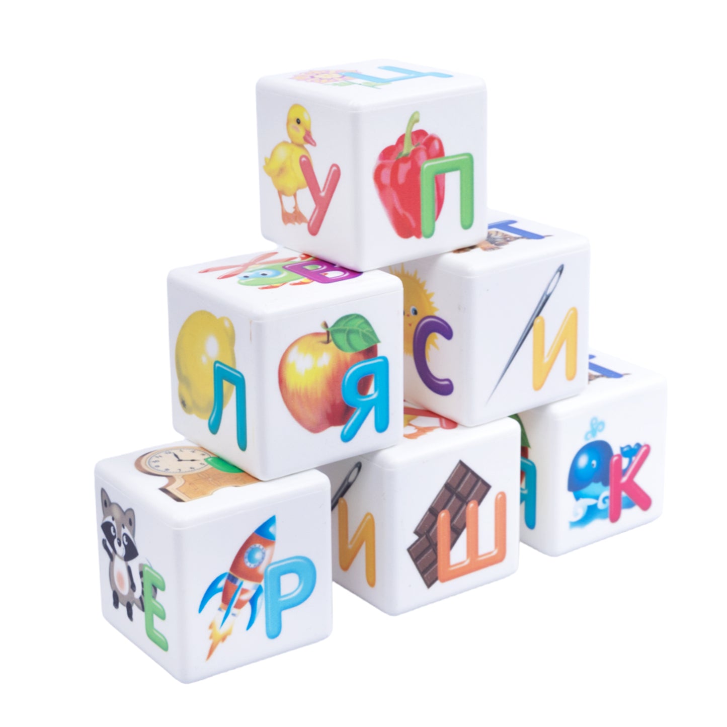 Cubes "Учись играя. Азбука для самых маленьких" 12 шт (sans options)