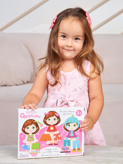 ДК.Игра магнитная "Одевашки. Лиза". Série Магнитные истории арт.01912 /14