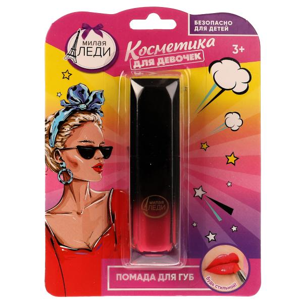 Косметика ДЛЯ ДЕВОЧЕК помада для губ, розовая МИЛАЯ ЛЕДИ в кор.60*12шт