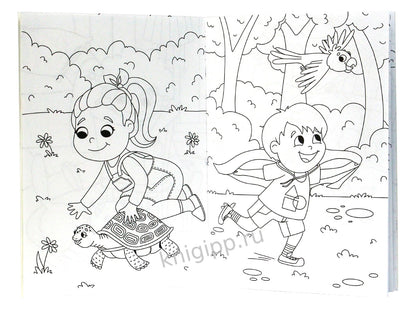 РАСКРАСКА С КАРАНДАШАМИ. ЛЮБИМЫЕ ЗВЕРУШКИ