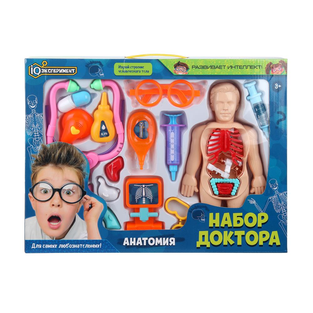 Опыты анатомия тело человека, кор. IQ Эксперимент в кор.48шт