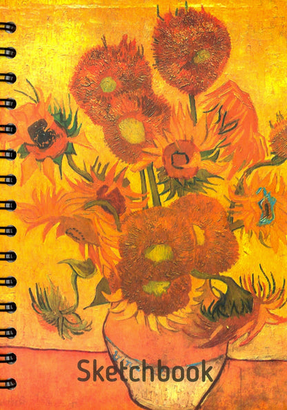 Скетчбук 100л,А5,нелин, Ван Гог.Подсолнухи, 01771