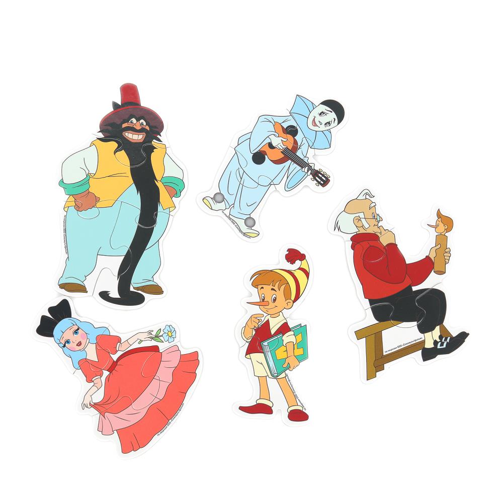 Буратино. СОЮЗМУЛЬТФИЛЬМ. Игра с фигурными деталями. 180х127х35 мм. Умные игры в кор.24шт