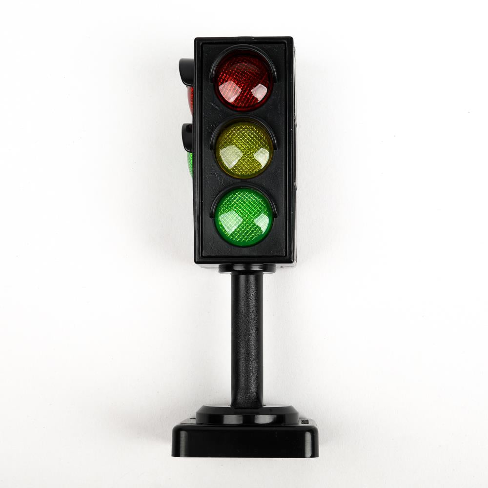 Модель пластиковый свет СВЕТОФОР С ДОРОЖНЫМИ ЗНАКАМИ, блистер Технопарк в кор.2*96шт